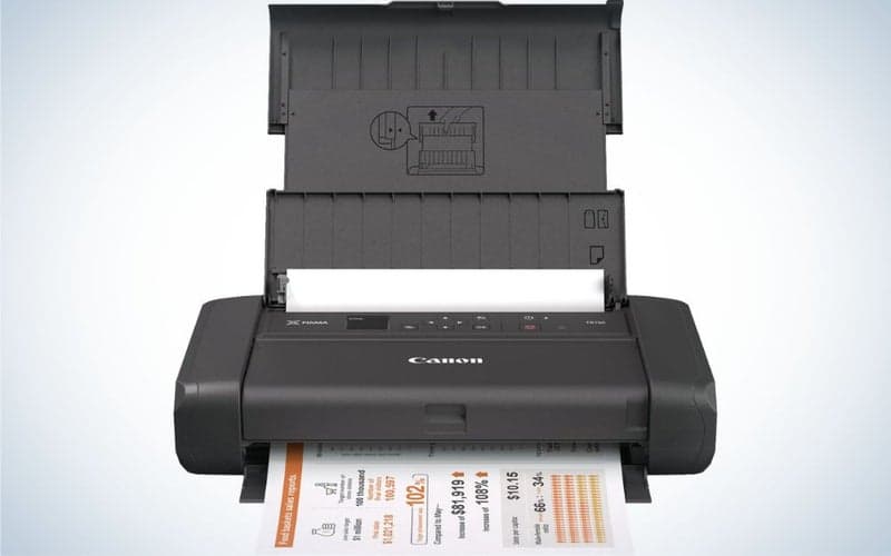 Canon Pixma TR150 is the best portable printer for Chromebooks.