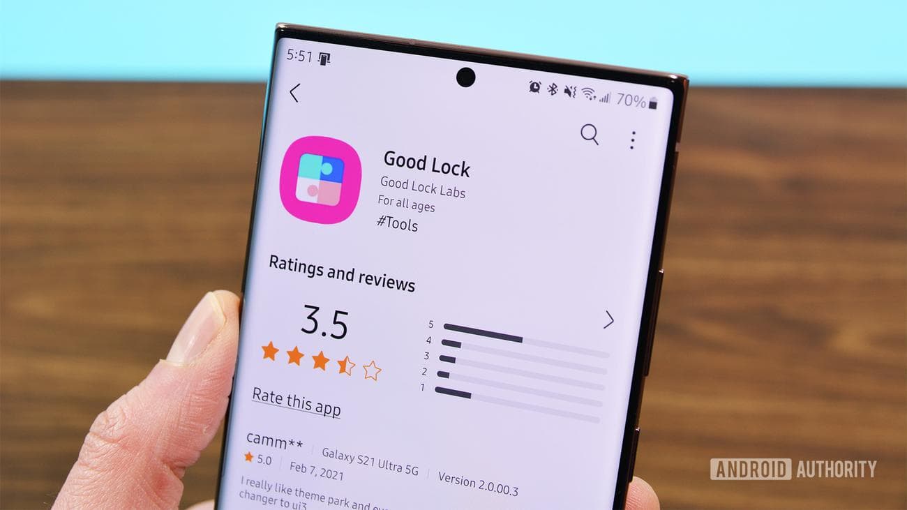 Καταχώριση Samsung Good Lock Galaxy Store