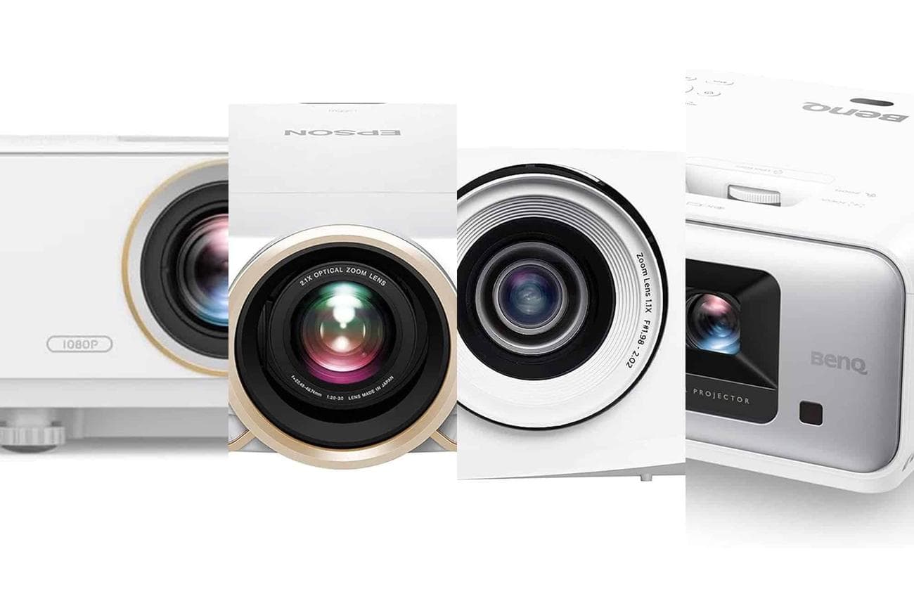 Best home theater projectors sliced header