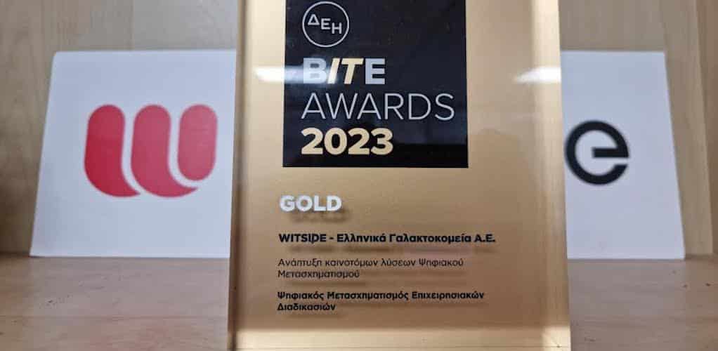 WITSIDE: Βράβευση έργου Τεχνητής Νοημοσύνης για τα Ελληνικά Γαλακτοκομεία