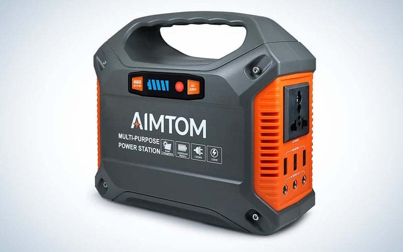 AIMTOM 100W 155Wh Power Station is the best portable power station for camping.