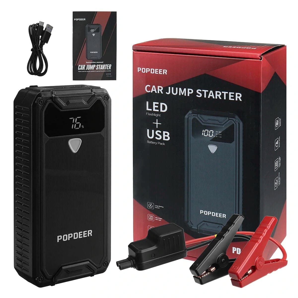 POPDEER PD-JX1 : Power Bank 15000mAh και Jump Starter 1500Ah με μόλις 42.6€ από Ευρώπη!