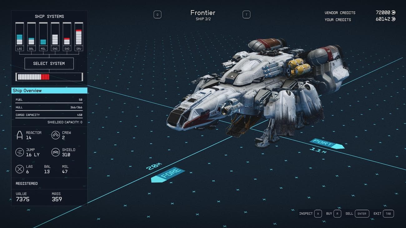 , Starfield: Πώς να πουλήσετε πλοία, TechWar.gr