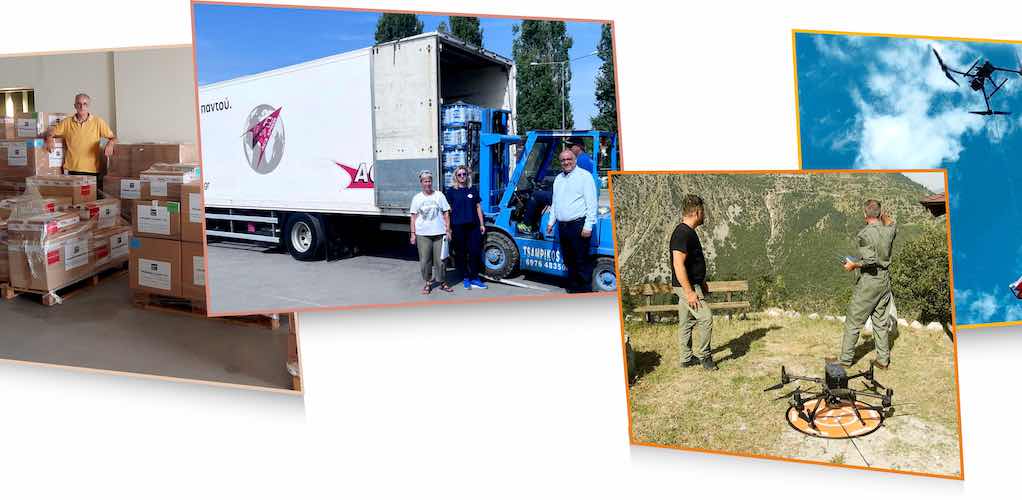 Όμιλος Quest: Αποστολή ανθρωπιστικής βοήθειας και υπηρεσίες drone στη Θεσσαλία