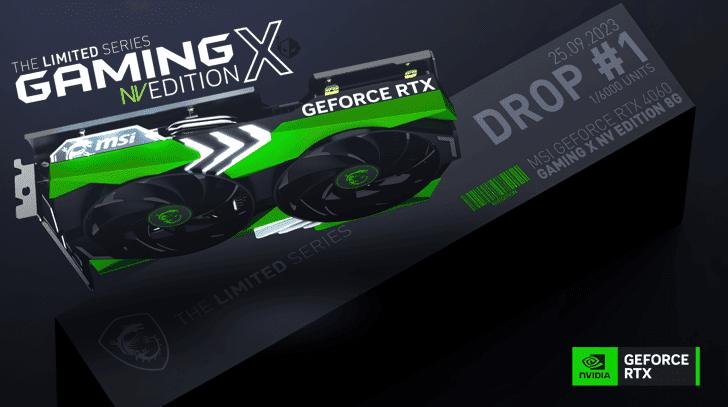 MSI Preps "The Limited Series" GPUs, Kicking Off With GeForce RTX 4060 NV Edition 1