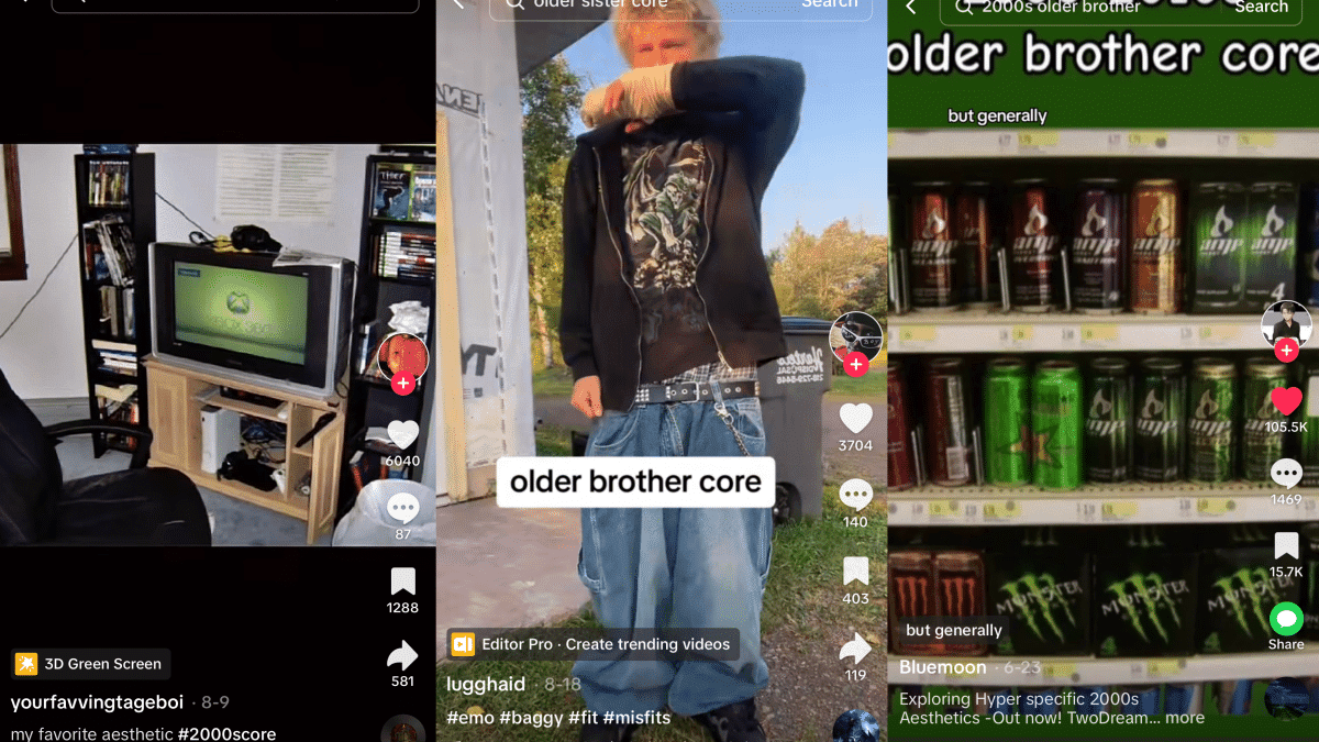  Τι είναι ο «πυρήνας του μεγαλύτερου αδελφού;»  Το Gen Z επαναπροσδιορίζει το κακό στυλ της δεκαετίας του 2000 σε μια νέα τάση στυλ.
