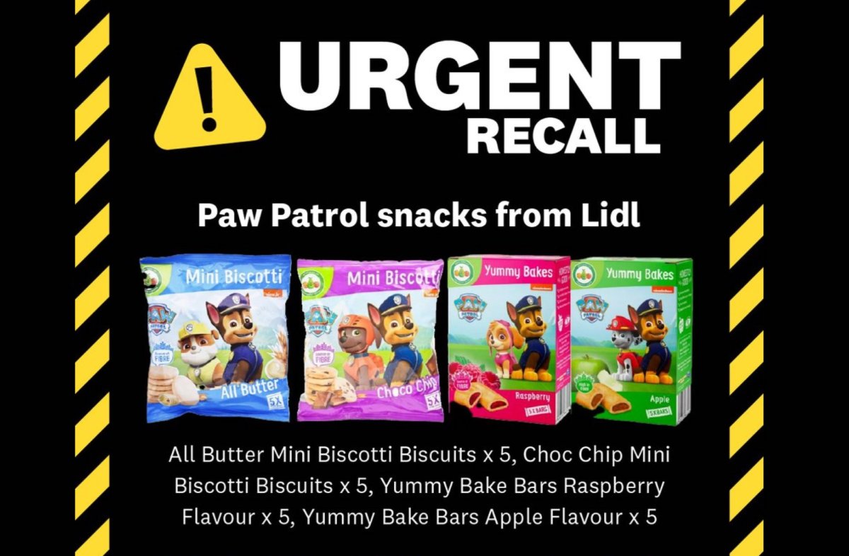 Το Lidl θυμάται τα σνακ του Paw Patrol μετά την εμφάνιση πορνό στον ιστότοπο στη συσκευασία
