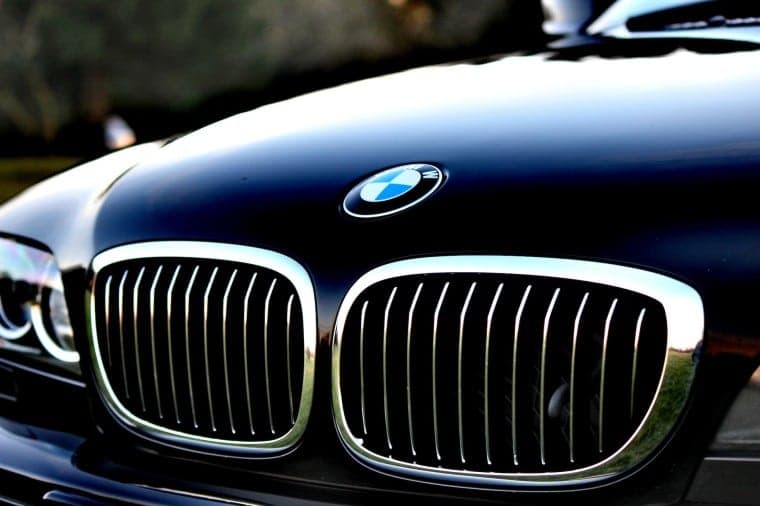 Front of a BMW car