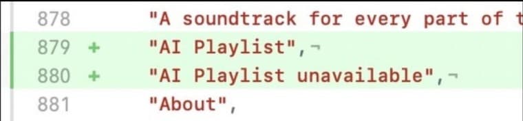 Κωδικός της εφαρμογής Spotify
