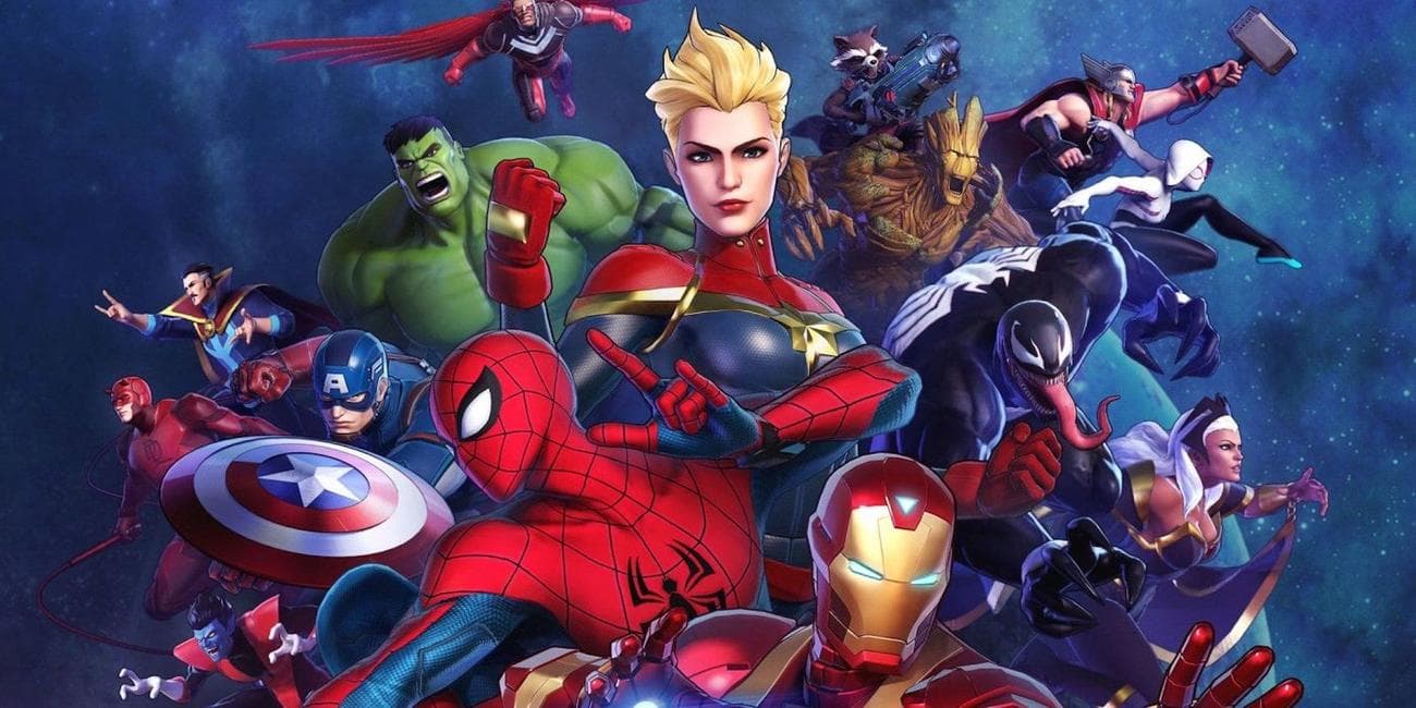 Promo art με χαρακτήρες στο Marvel Ultimate Alliance 3