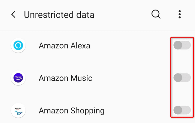 Επιλέξτε εφαρμογές που μπορούν να χρησιμοποιήσουν τα δεδομένα του τηλεφώνου OnePlus.
