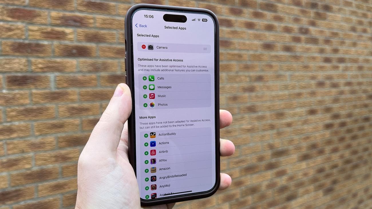 Ρυθμίσεις πρόσβασης στο iPhone 15 Pro Max Accessibility
