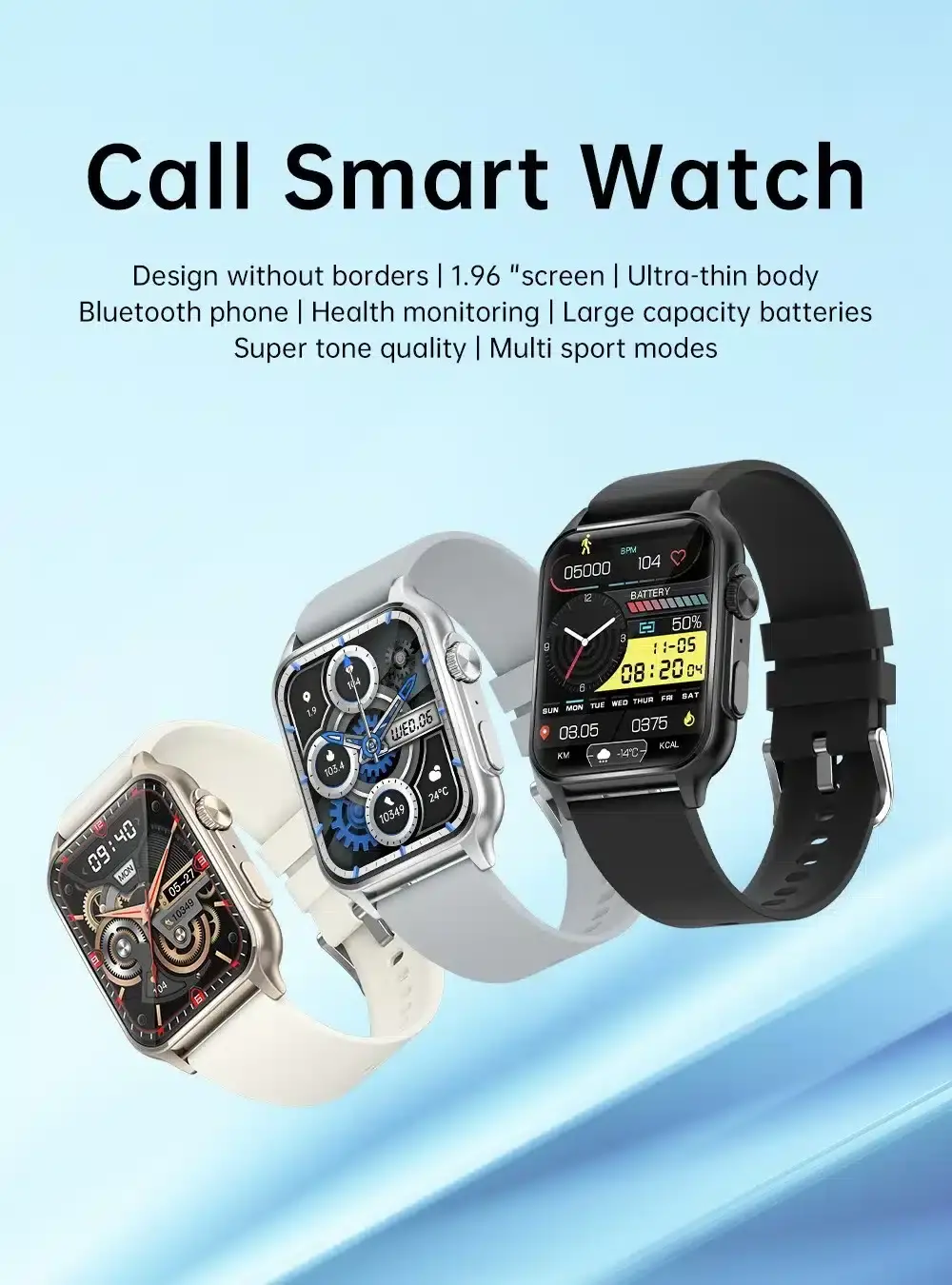 Έχει μεγάλη οθόνη 1.96", IP67 Rating , καταγράφει τη δραστηριότητας σας και παίρνει και τηλέφωνο. Το KT64 τα κάνει όλα!