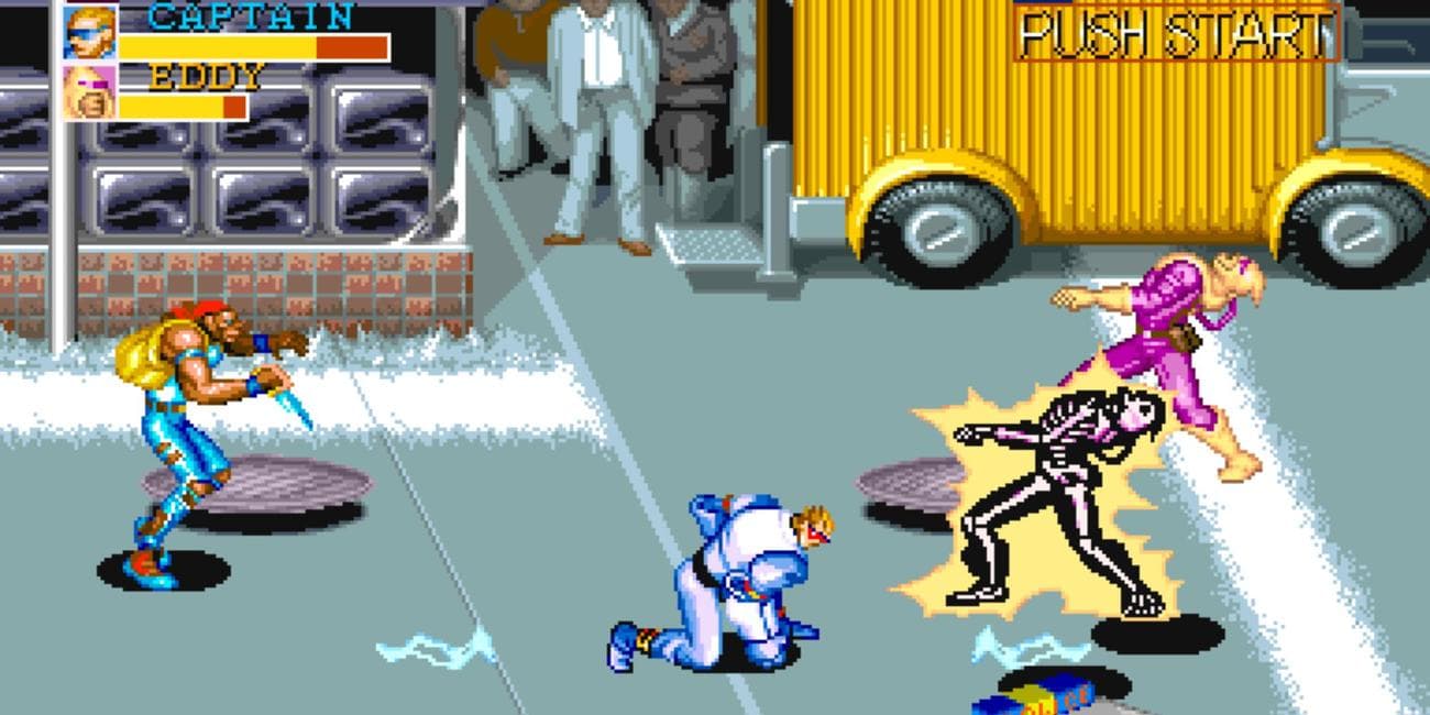 Καταδρομείς που συγκλονίζουν τους εχθρούς σε ένα πεζοδρόμιο