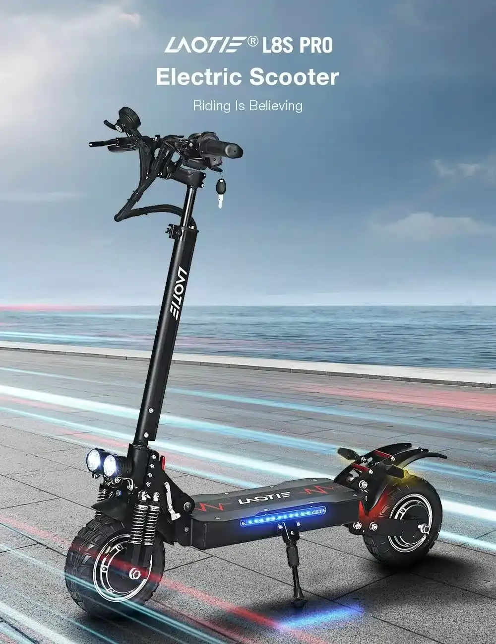 [#Ιστορικό_Χαμηλό] LAOTIE L8S Pro : Ένα πανίσχυρο Off-road πατίνι, με δύο μοτέρ 1200W, και αυτονομία 100 χιλιομέτρων!
