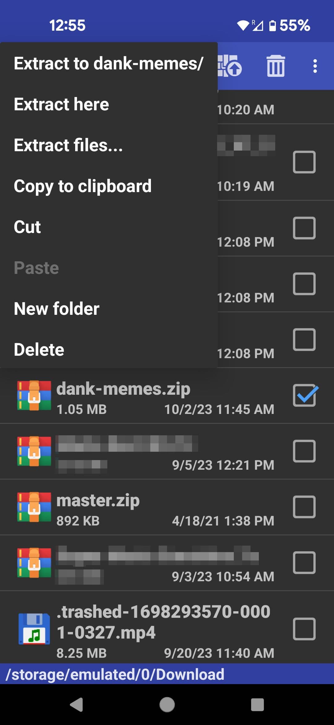 Αναδυόμενο πλαίσιο εφαρμογής παρατεταμένου πάτημας RAR