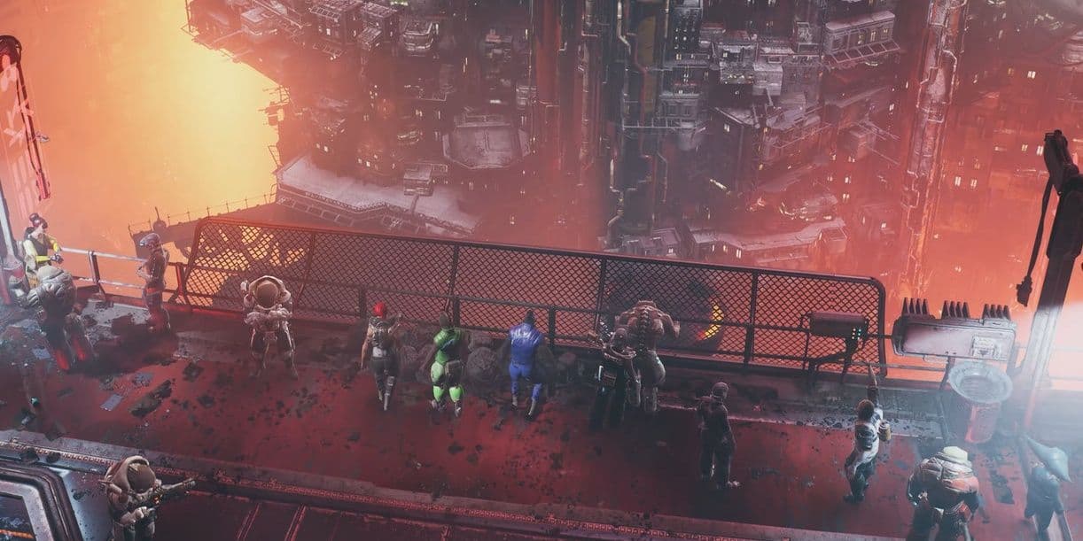 the ascent players overlooking a tunnel Cropped