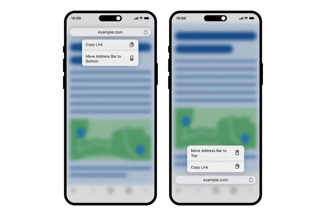 Μετακινήστε τη γραμμή διευθύνσεων του Chrome στο κάτω μέρος του iOS