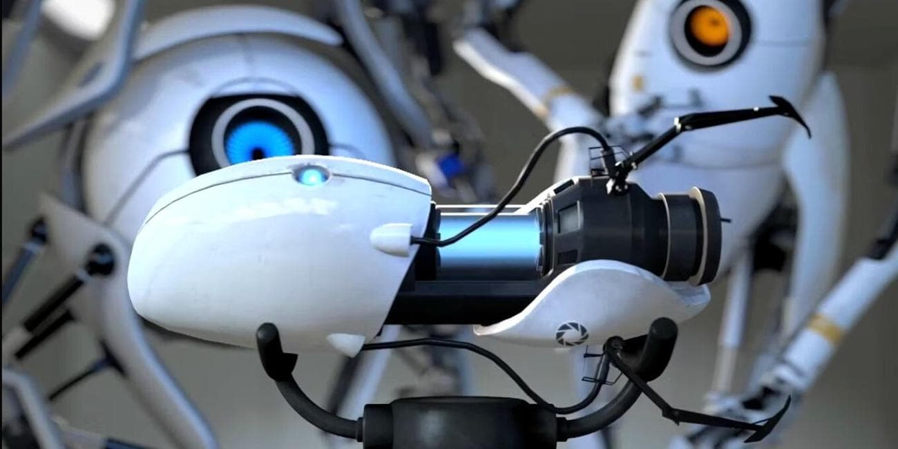 Portal 2 Atlas And P-body Portal Gun