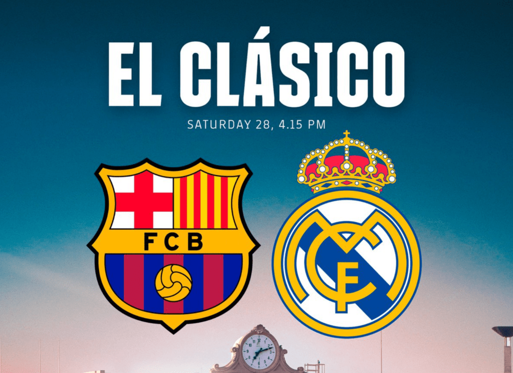  Είναι η Μπαρτσελόνα εναντίον της Ρεάλ Μαδρίτης στην τηλεόραση στο Ηνωμένο Βασίλειο;  Πληροφορίες ροής El Clasico
