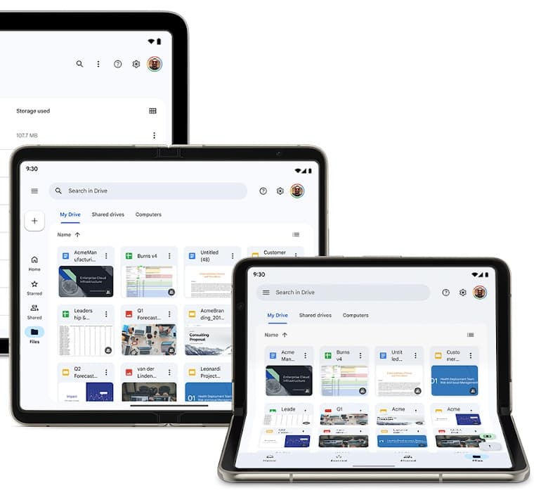 Ιστότοπος για tablet Google Drive