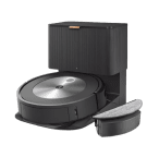 iRobot Roomba ρομπότ με ηλεκτρική σκούπα στην αυτόματη άδεια αποβάθρα δίπλα σε ξεχωριστή δεξαμενή νερού