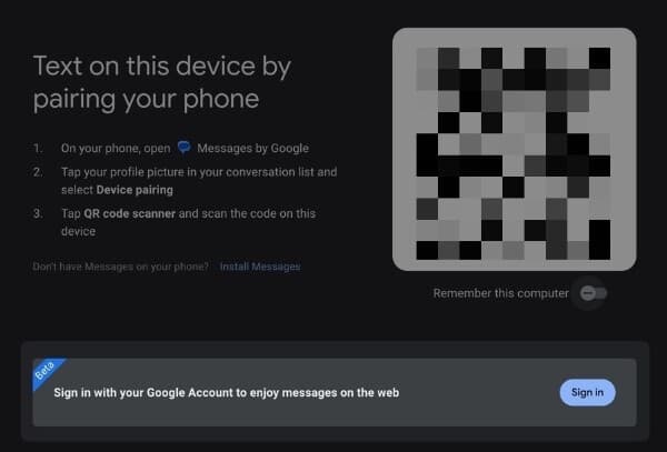 , Η σύζευξη των Μηνυμάτων Google στον ιστό γίνεται πιο εύκολη με τη σύζευξη βάσει λογαριασμού, TechWar.gr