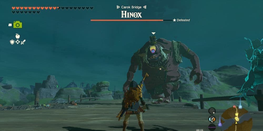Το Tears of the Kingdom's Link αντιμετωπίζει ένα Hinox