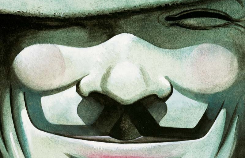 Επανακυκλοφορεί το graphic novel "V for Vendetta" των Alan Moore και David Lloyd