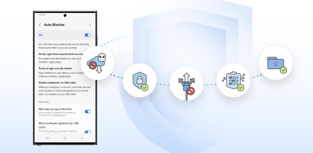 Η Samsung παρουσιάζει το νέο χαρακτηριστικό Auto Blocker για ακόμα μεγαλύτερη προστασία Samsung συσκευών