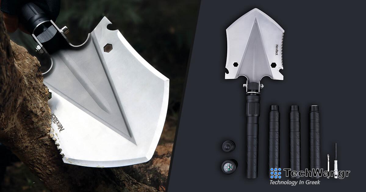  Στην αποθήκη της ΕΕ με ρεκόρ 38 €!  Το πολυλειτουργικό φτυάρι Xiaomi NexTool θα σας προσφέρει όλα τα εργαλεία που προσφέρει
