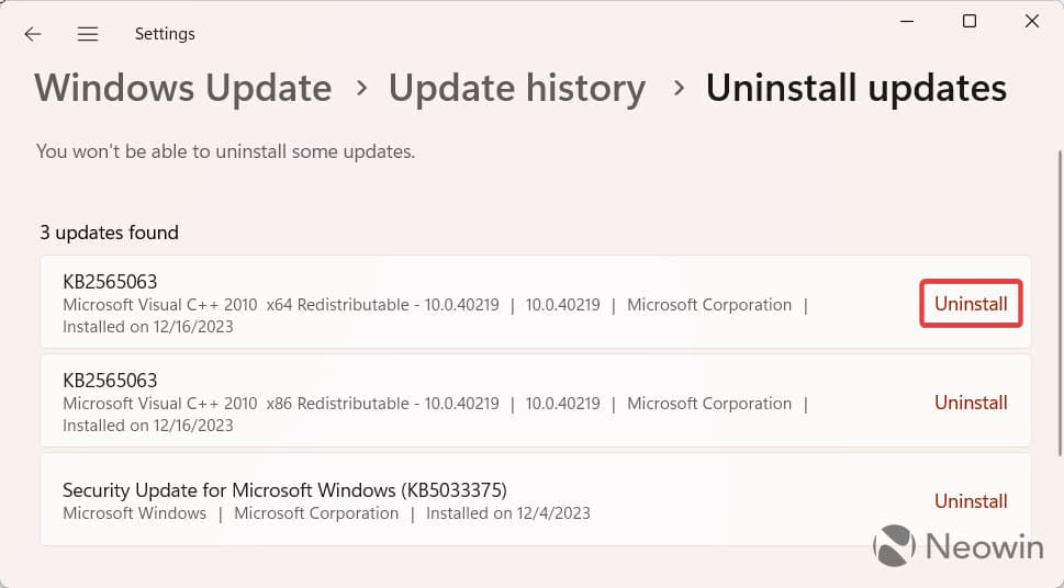 Τα πανεπιστήμια προτείνουν την απεγκατάσταση του KB5033375 για τη διόρθωση προβλημάτων Wi-Fi στα Windows 11 και 10, Τα πανεπιστήμια προτείνουν την απεγκατάσταση του KB5033375 για τη διόρθωση προβλημάτων Wi-Fi στα Windows 11 και 10, TechWar.gr