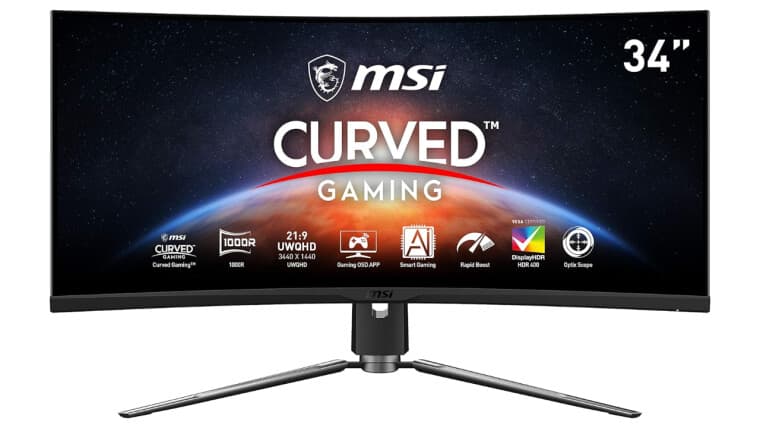 The MSI MPG ARTYMIS monitor