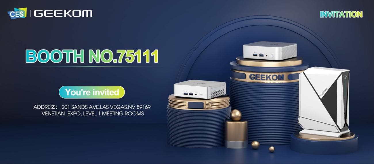 Η GEEKOM αποκαλύπτει την παρουσία της στην CES 2024 με νέες εκδόσεις Mini PC, Η GEEKOM αποκαλύπτει την παρουσία της στην CES 2024 με νέες εκδόσεις Mini PC, TechWar.gr
