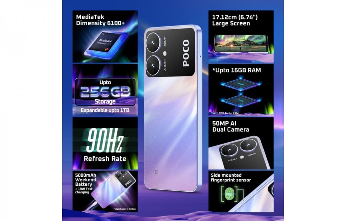 Το Poco M6 γίνεται επίσημο στην Ινδία με Dimensity 6100+, 8 GB RAM, Το Poco M6 γίνεται επίσημο στην Ινδία με Dimensity 6100+, 8 GB RAM, TechWar.gr