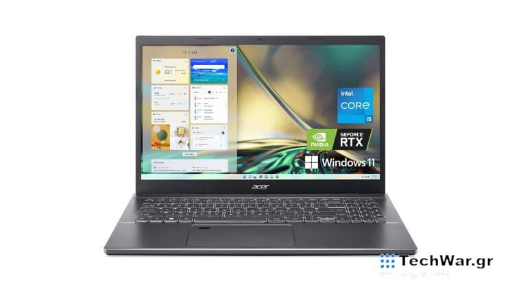 An Acer Aspire 5 laptop