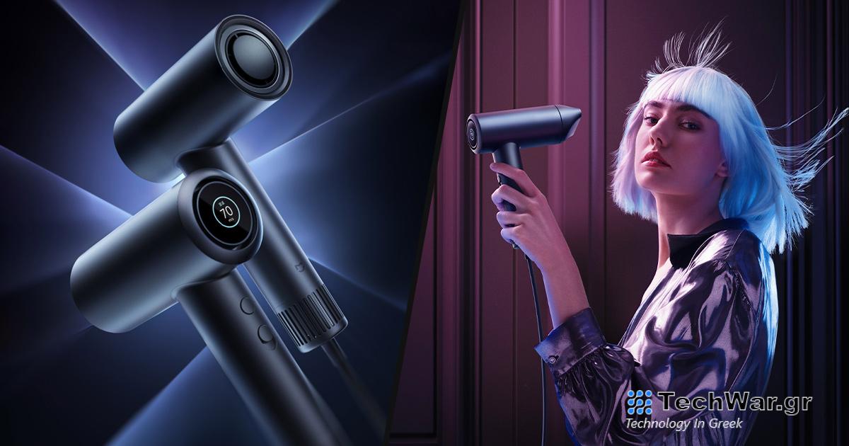 Το Xiaomi Mijia H700 είναι ένα πιστολάκι μαλλιών με σχέδιο από το μέλλον. Διαθέτει έγχρωμη οθόνη LCD