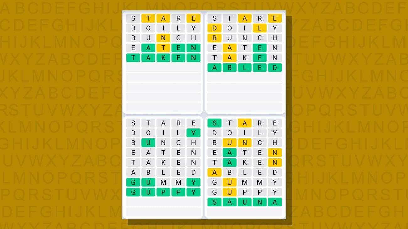 Quordle σήμερα - υποδείξεις και απαντήσεις για την Κυριακή 17 Δεκεμβρίου (παιχνίδι #692), Quordle σήμερα – υποδείξεις και απαντήσεις για την Κυριακή 17 Δεκεμβρίου (παιχνίδι #692), TechWar.gr