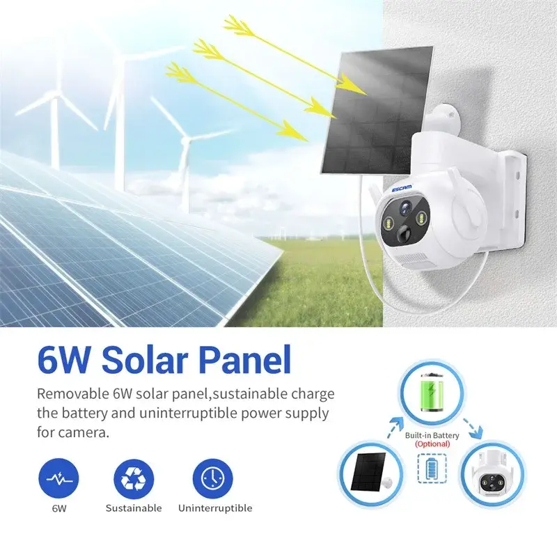 ESCAM QF172 : Πλήρως ανεξάρτητη κάμερα ασφαλείας, με WiFi, μπαταρία 8000mAh και ηλιακό Panel, στα 45.6€!, ESCAM QF172 : Πλήρως ανεξάρτητη κάμερα ασφαλείας, με WiFi, μπαταρία 8000mAh και ηλιακό Panel, στα 45.6€!, TechWar.gr