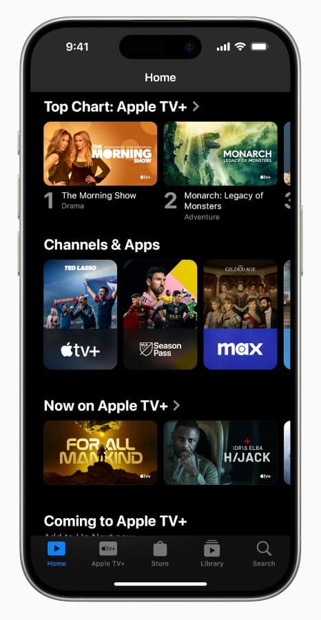 Η εφαρμογή Apple TV λαμβάνει μια πλήρη οπτική ανανέωση, Η εφαρμογή Apple TV λαμβάνει μια πλήρη οπτική ανανέωση, TechWar.gr