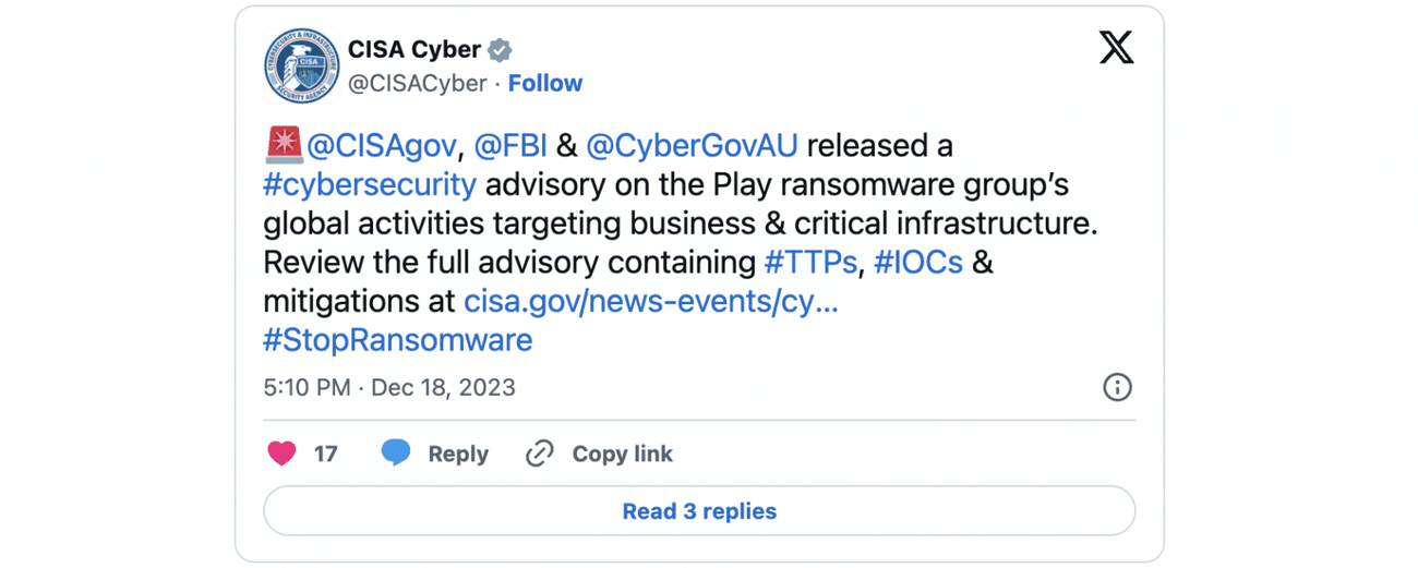 Το Play ransomware παραβίασε 300 θύματα, συμπεριλαμβανομένων κρίσιμων οργανισμών, Το Play ransomware παραβίασε 300 θύματα, συμπεριλαμβανομένων κρίσιμων οργανισμών, TechWar.gr
