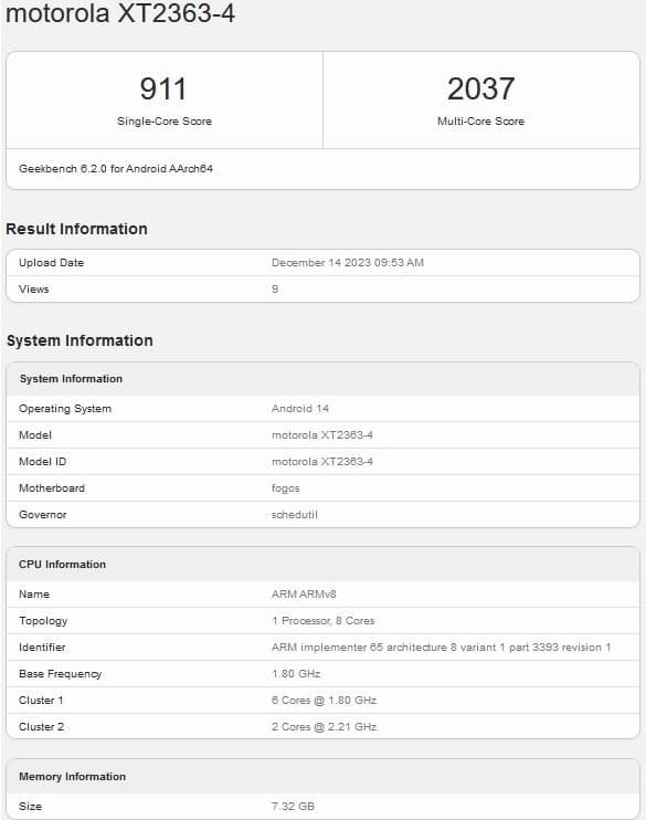 Το Mystery τηλέφωνο Motorola εμφανίζεται στο Geekbench με 8 GB RAM και τσιπ Snapdragon, Το Mystery τηλέφωνο Motorola εμφανίζεται στο Geekbench με 8 GB RAM και τσιπ Snapdragon, TechWar.gr