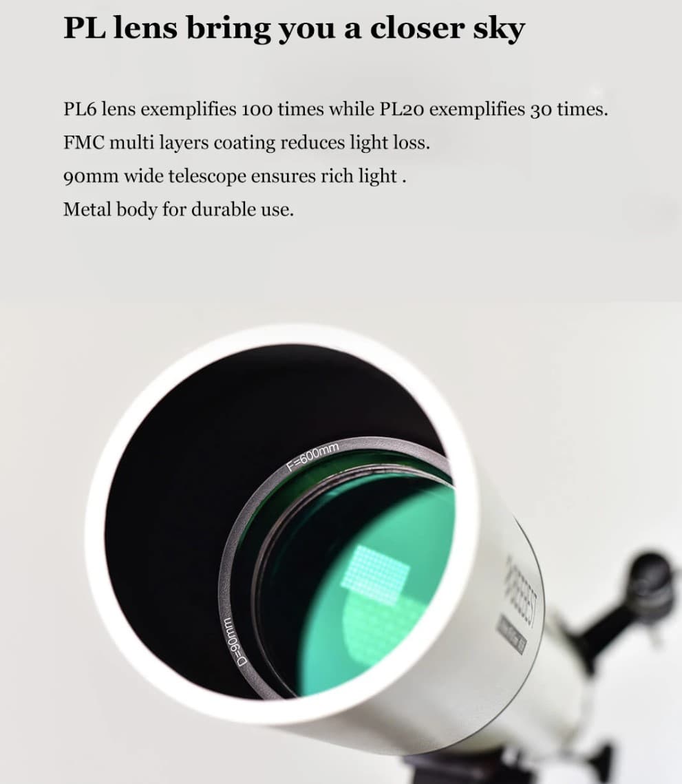 Beebest XA90 : Διαθλαστικό τηλεσκόπιο 90mm με 2 φακούς έως και x100 Zoom και στιβαρή κατασκευή, για μια ματιά στα αστέρια!, Beebest XA90 : Διαθλαστικό τηλεσκόπιο 90mm με 2 φακούς έως και x100 Zoom και στιβαρή κατασκευή, για μια ματιά στα αστέρια!, TechWar.GR