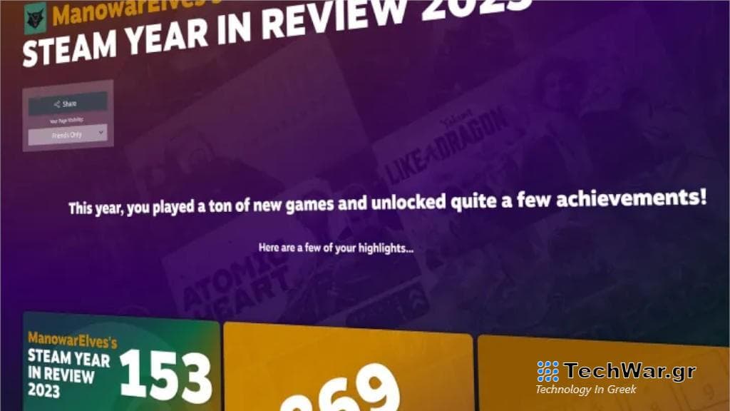 Steam Year in Review 2023