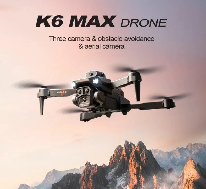 XKJ K6 - Αναδιπλούμενο Drone με 3 κάμερες, Σϋστημα Αποφυγής Εμποδίων και OFP στα 22,7€!!