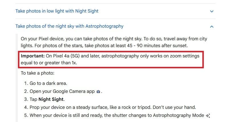Το Pixel 8 Pro προσφέρει τώρα εξαιρετικά ευρεία αστροφωτογραφία - Η λειτουργία κάμερας που αφαιρέθηκε από τα τηλέφωνα Pixel το 2020 επιστρέφει στο Pixel 8 Pro