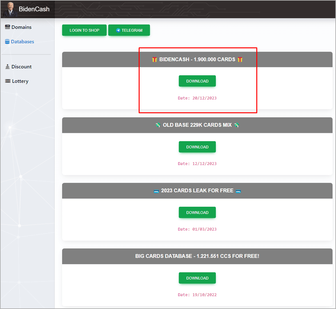 Η αγορά darkweb BidenCash παρέχει δωρεάν 1,9 εκατομμύρια πιστωτικές κάρτες, Η αγορά darkweb BidenCash παρέχει δωρεάν 1,9 εκατομμύρια πιστωτικές κάρτες, TechWar.gr