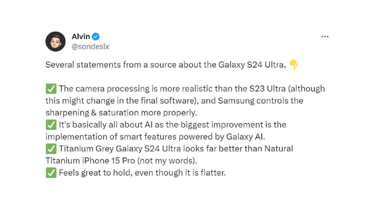 Η νέα διαρροή Galaxy S24 Ultra υποδηλώνει ότι είναι η μεγαλύτερη αναβάθμιση της Samsung εδώ και χρόνια, Η νέα διαρροή Galaxy S24 Ultra υποδηλώνει ότι είναι η μεγαλύτερη αναβάθμιση της Samsung εδώ και χρόνια, TechWar.gr