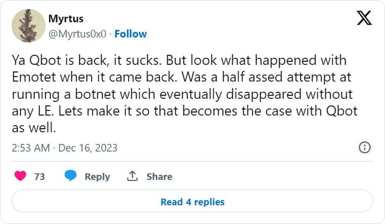 Το κακόβουλο λογισμικό Qbot επιστρέφει στην καμπάνια που στοχεύει στον κλάδο της φιλοξενίας, Το κακόβουλο λογισμικό Qbot επιστρέφει στην καμπάνια που στοχεύει στον κλάδο της φιλοξενίας, TechWar.gr