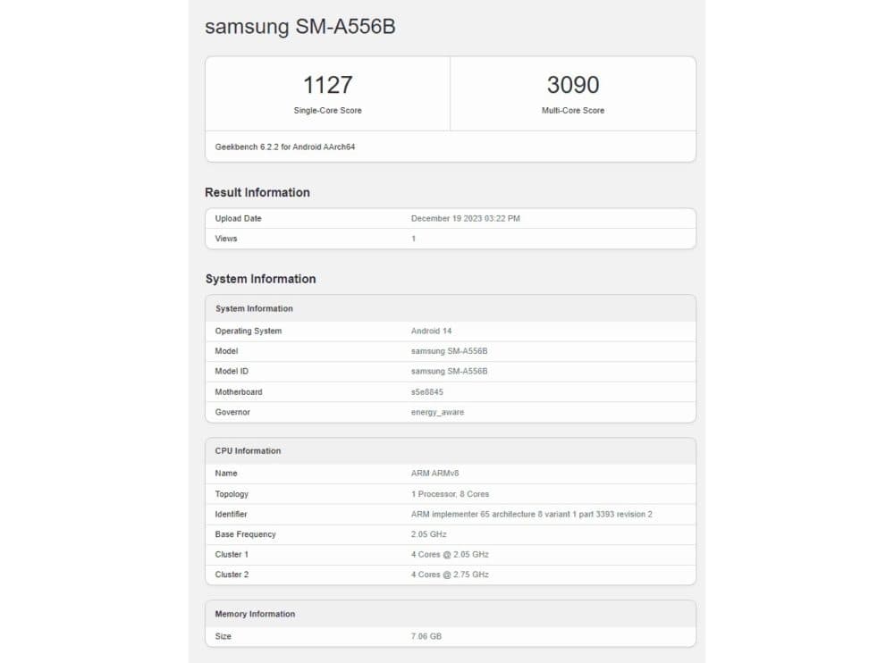 Samsung Galaxy A55: Στο Geekbench με Exynos 1480 SoC, επιβεβαιώνοντας τη GPU Xclipse 530, Samsung Galaxy A55: Στο Geekbench με Exynos 1480 SoC, επιβεβαιώνοντας τη GPU Xclipse 530, TechWar.gr